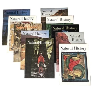 Vintage 1965 NATURAL HISTORY Magazine Lot Complete Full Year 10 Issues - Bild 1 von 6