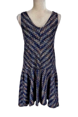 Maeve Anthropologie Womens Westwater Knit Chevron Multicolor Size XS Knee Length - Image 1 of 4