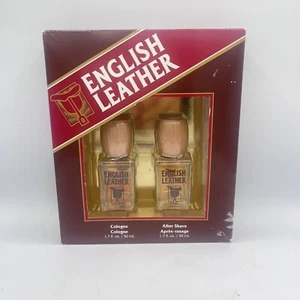 ENGLISH LEATHER Gift Set COLOGNE 1.7 FL oz & AFTER SHAVE 1.7 FL oz In Box - Picture 1 of 8