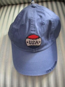 NEU MIT ETIKETT..LIFE IS GOOD CHILL CAP FÜR ERWACHSENE... "USA BASEBALL"... (OSFA) - Bild 1 von 4