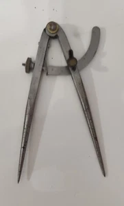 Vintage Cast Steel Hand Forged Machinists Tool Wing Compass Divider Caliper - Picture 1 of 3