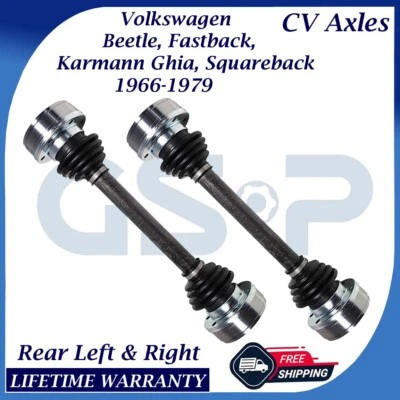GSP OEM Rear CV Axles 1966-1979 For VW Beetle/Fastback/Karmann Ghia/Squareback - Image 1 of 4