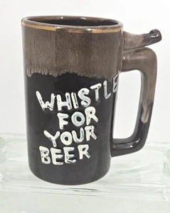 De Colección Artmark Silbato Para Tu Cerveza Funciona Taza Stein Marrón Cervecería Bar Regalo 5" - Imagen 1 de 8