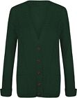 Ladies Button Up Boyfriend Cardigan Top Womens Long Sleeve Pocket Cable Knitted