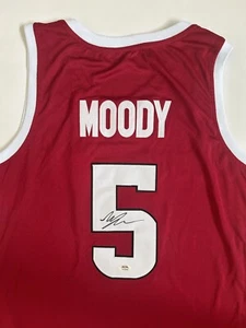 Camiseta deportiva firmada por Moses Moody autografiada de los Arkansas Razorbacks Warriors PSA/DNA - Imagen 1 de 4