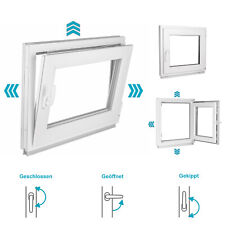 Ventana de sótano ventana de plástico 2 y 3 veces acristalamiento giratorio Premium