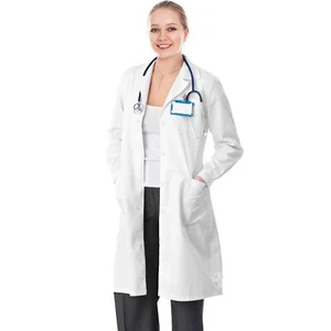 ® Arztkittel Laborkittel Damen weiß Medizin Labor aus Baumwolle sanforized gr... - Bild 1 von 7