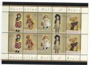MAD1217) Australia 1997 Dolls & Bears Sheetlet MUH - Picture 1 of 1