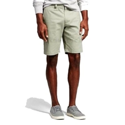 Pantalones Cortos Chinos Club Verde Frente Plano Merona Para Hombre Nuevos Sin Etiquetas C509 Foto 1 de 4