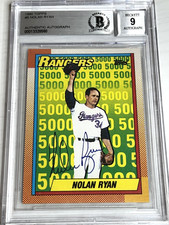 1990 Topps 5 Nolan Ryan 5000K PROMO Autographed Limited Edition /250!  BGS DNA 9