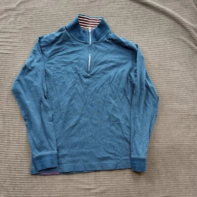 Robert Graham 1/4 Zip Pullover Men Medium Cotton Long Sleeve Preppy Casual. — 第 1/4 张图片