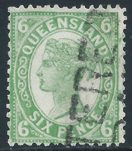 Queensland, Sc #120, 6d Used Cover
