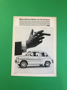 1965 FIAT 600D ORIGINAL VINTAGE PRINT AD ADVERTISEMENT PRINTED - Bild 1 von 1