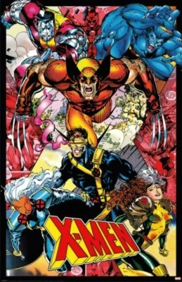 Cartel calcomanía de vinilo de pared X-MEN COMIC impresión gráfica respaldo adhesivo extraíble Foto 1 de 4