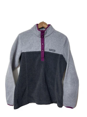 Pulôver feminino Columbia Three Lakes™ colorblock cinza lã médio XL0632 GUC - Imagem 1 de 4