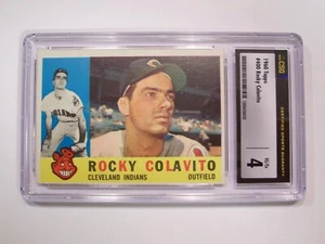1960 Topps Baseball #400 Rocky Colavito (Indios/CSG 4) - ¡En muy buena condición/excelente! WOW! L@@K! - Imagen 1 de 2