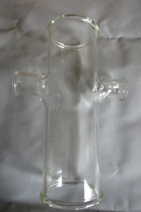 NOS Schott Kimax 6522-4015 4" x 1 1/2" Double T Tee ACID Drainline Pipe Glass - Picture 1 of 8