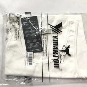 Yidarton Women’s Crop Tank Top Tee T-Shirt Size M Sleeveless White Solid Ribbed  - Picture 1 of 3