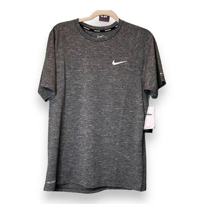 Camiseta de natación para hombre Nike Hydroguard Rash Guard gris UPF 40+ talla S Foto 1 de 4