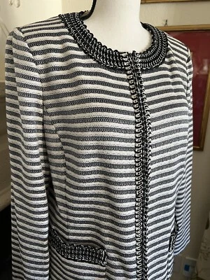 Chaqueta de punto St. John blanco y negro. Excelente estado. Foto 1 de 4