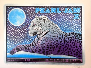 Chuck Sperry Pearl Jam Sao Paolo 2011 Poster Mini Print Karte 3.11.2011 Brasilien - Bild 1 von 3