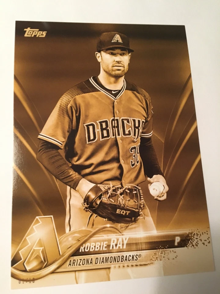 2018 Topps 5x7 Jumbo Robbie Ray DBacks 17 Gold 01/10 - Image 1 of 1