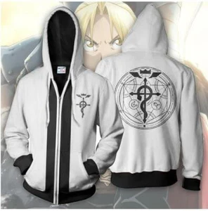FullMetal Alchemist Cosplay Anime Manga Kapuzen Sweatshirt Hoodie Pullover Pulli - Picture 1 of 1
