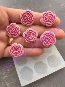 Roses Flower silicone mold for Fondant-Resin-polymer Clay-Jewelry-handcrafts - Picture 1 of 6
