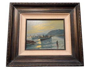 'Foggy Morning' by Mario Galanti, Oil Fine Artwork Canvas, Framed • Italy, 1960. - Picture 1 of 16