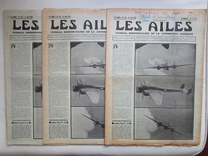 AILES 1936 793 HANDLEY-PAGE DEWOITINE D-338 HISPANO-SUIZA BLERIOT PARIS ETHIOPIE - Picture 1 of 6