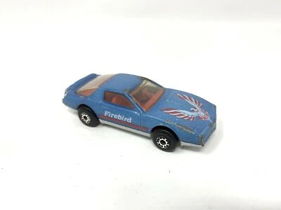De colección Matchbox Azul 1982 Firebird SE Rojo Interior y Volante Eagle Foto 1 de 4