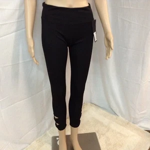 Yelete Women's Black Stretch Leggings Size Medium - Picture 1 of 5
