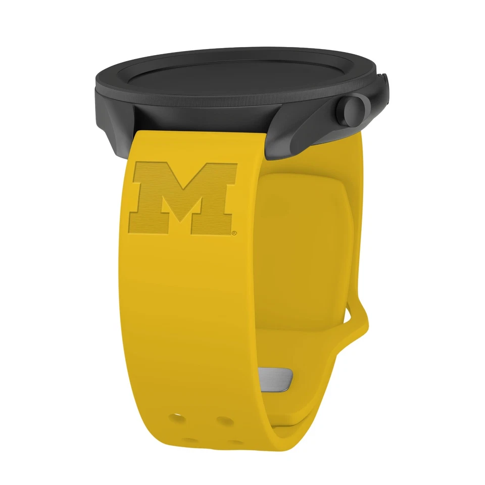 Correa de reloj de silicona grabada Michigan Wolverines para reloj Samsung Galaxy Foto 1 de 1