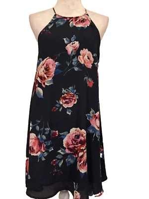 Everly Tunic Dress, Medium, Halter neckline, lined, peep-hole back - Image 1 of 4