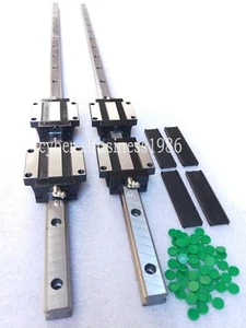 2 pezzi HSR20CA-800mm Guida lineare per binari e 4 pezzi HSR20CA Carrello - Foto 1 di 3