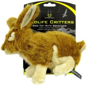 Wildlife Critters Rabbit Plush Dog Toy with Squeaker, Brown - Picture 1 of 11