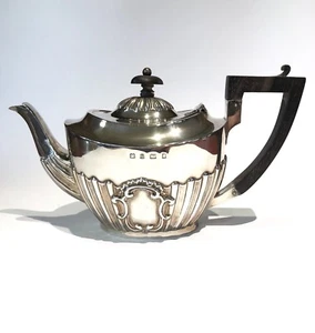 antica teiera inglese anno 1902 in argento sterling città di BIRMINGHAM - Picture 1 of 12