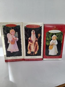 HALLMARK KEEPSAKE 3 CHRISTMAS VISITORS LOT 1ST 2ND 3RD SERIES 1995-1997 - Picture 1 of 6
