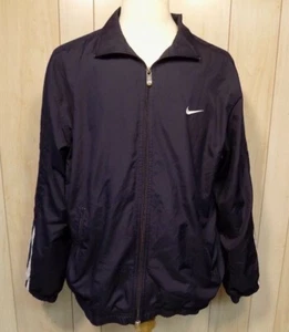 Vintage Nike Men's Windbreaker Jacket Size XL Zip Front Mesh Lined Blue - Picture 1 of 5