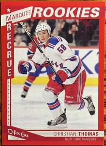 2013-14 O-Pee-Chee Red Rookie RC Christian Thomas #509 New York Rangers - Picture 1 of 2