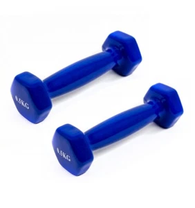 Mancuernas Pesas de 0,5 Kg fitness musculación ejercicio antiresbalantes azul 2 - Imagen 1 de 4
