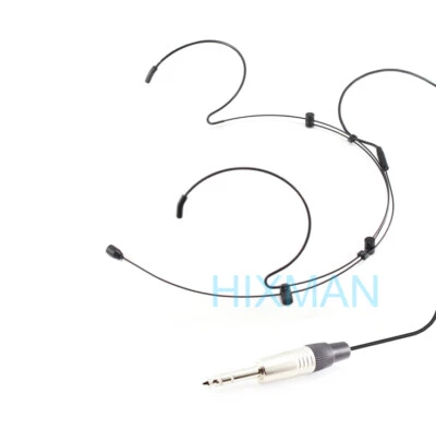 HIXMAN HM3-L6 Adjustable Black Headworn Mic For LINE6 Wireless system 6.35mm TRS - Image 1 of 4