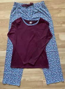 Lands End Ladies Pajama Set Sleepwear /LONG SLEEVE Red Size SX - Picture 1 of 4
