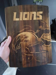 Cutting Boards, 10x14 Detroit Lions Bamboo Cutting Board - Picture 1 of 1