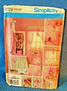 Simplicity Pattern Nursery Accessories One Size 3729 MAP - Picture 1 of 4