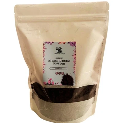 Organic Atlantic Dulse Powder – SeaweedKings Wildcrafted Seaweed Superfood - Image 1 of 4