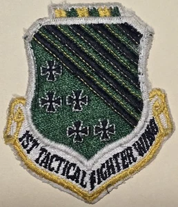 USAF Patch 1st Tactical Fighter Wing Langley AFB, FL color FLIGHT DRESS VINTAGE - Picture 1 of 4