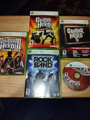Lote Juegos Guitar Hero Xbox 360 Foto 1 de 4