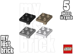 LEGO - Teil 2476 - Platten mit Pin auf Unterseite 2x2 (5er Pack) + NEU + FARBE WÄHLBAR - Bild 1 von 7