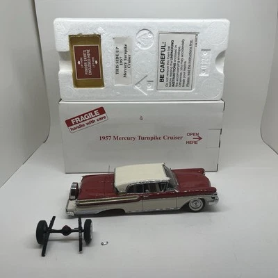 Danbury Mint 1:24 1957 Mercury Turnpike Cruiser Red/White in box DAMAGED READ - Image 1 of 4